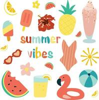 Vector of the summer elements