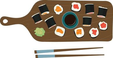 vector of the sushi