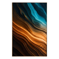 Abstract Flowing Curves generative with AI png