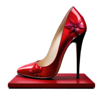 Bold Red Shoes generative with AI png