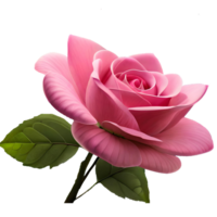 Delicate Pink Rose Blossom generative with AI png