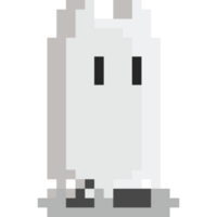 pixel art Halloween chat fantôme personnage png