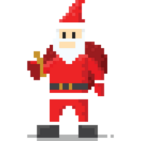 Pixel Kunst Santa claus Charakter png