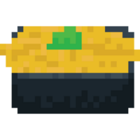 Pixel art uni sushi icon png