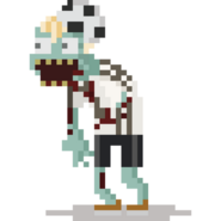 pixel konst zombie fotboll spelare. png