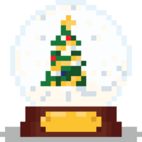 Pixel Kunst Weihnachten Kristall Ball png