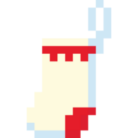 Pixel art christmas sock icon 4 png