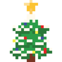 Pixel Kunst Weihnachten Baum 5 png