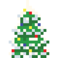 Pixel art christmas tree 2 png