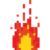 Pixel art fire icon 2 png