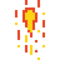 Pixel art firework icon 12 png