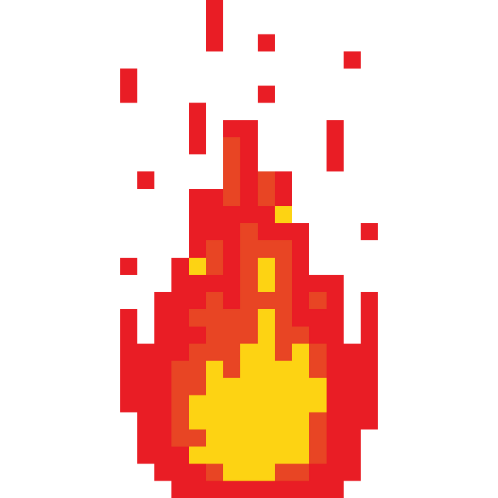 Pixel Fire PNGs for Free Download