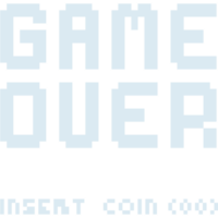 Pixel art game over text png