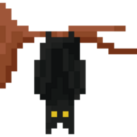 pixel arte Halloween dracula pipistrello personaggio png