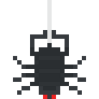 Pixel art halloween spider 2 png