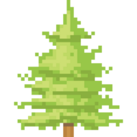 Pixel art pine tree 2 png