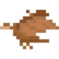 Pixel art pteranodon character png