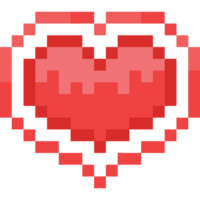 pixel konst valentine hjärta ikon png