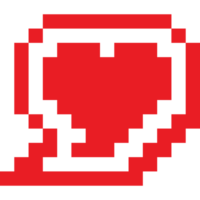 pixel konst valentine hjärta ikon 8 png