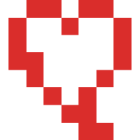 pixel arte San Valentino cuore icona 5 png