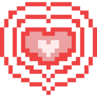 pixel konst valentine hjärta ikon png