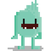 Pixel art monster character 3 png