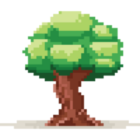 Pixel art tree element png