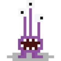 pixel arte carino mostro personaggio 3 png