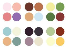 resumen de colores paleta guía. Clásico color colocar. rgb color. vector