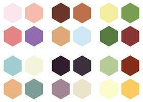 Abstract Colored Palette Guide. Vintage color set. RGB color. vector