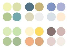 resumen de colores paleta guía. pastel color colocar. rgb color. vector