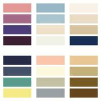 Abstract Colored Palette Guide. Vintage color set. RGB color. vector