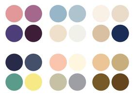 Abstract Colored Palette Guide. Vintage color set. RGB color. vector