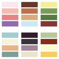resumen de colores paleta guía. Clásico color colocar. rgb color. vector