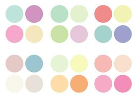 Abstract Colored Palette Guide. Pastel color set. RGB color. vector