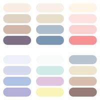 Abstract Colored Palette Guide. Pastel color set. RGB color. vector