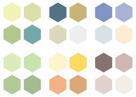 Abstract Colored Palette Guide. Pastel color set. RGB color. vector