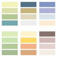 resumen de colores paleta guía. pastel color colocar. rgb color. vector