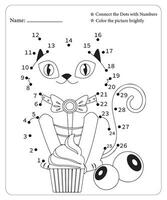 Halloween Dot To Dot Pages for kids, Halloween Coloring Pages, Halloween Vector