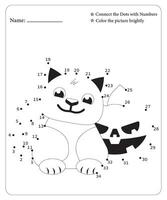 Halloween Dot To Dot Pages for kids, Halloween Coloring Pages, Halloween Vector