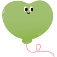 coloré ballon avec sourire visage png