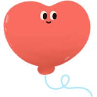 colorida balão com sorrir face png