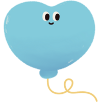 Colorful Balloon with Smile Face png