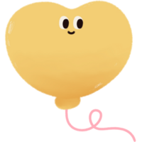 Colorful Balloon with Smile Face png