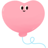 Colorful Balloon with Smile Face png