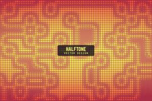 halftone background with a red and yellow background vector