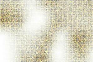 giltter golden background with white and yellow squares vector