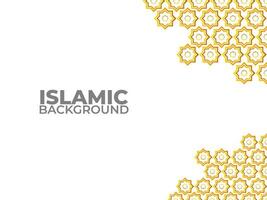 islámico diseño saludo tarjeta antecedentes modelo con ornamental detalle de islámico Arte ornamento. vector ilustración