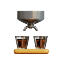 koffie winkel 3d icoon png