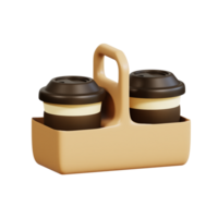 koffie winkel 3d icoon png